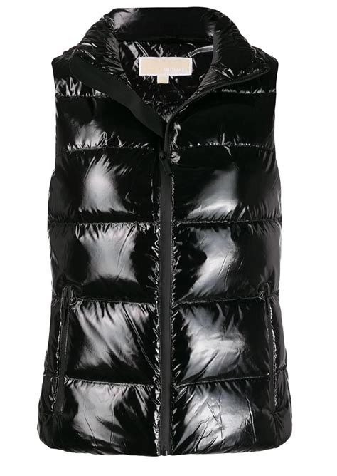 michael kors puffer vest womens|michael kors black puffer vest.